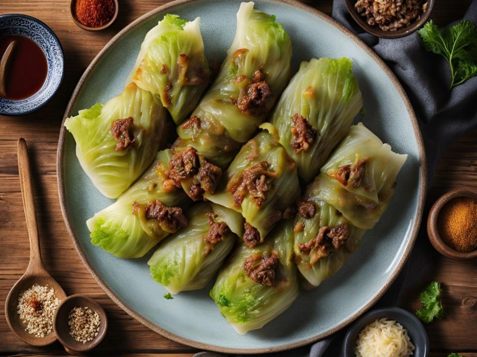 Zelné závitky s mletým hovězím masem