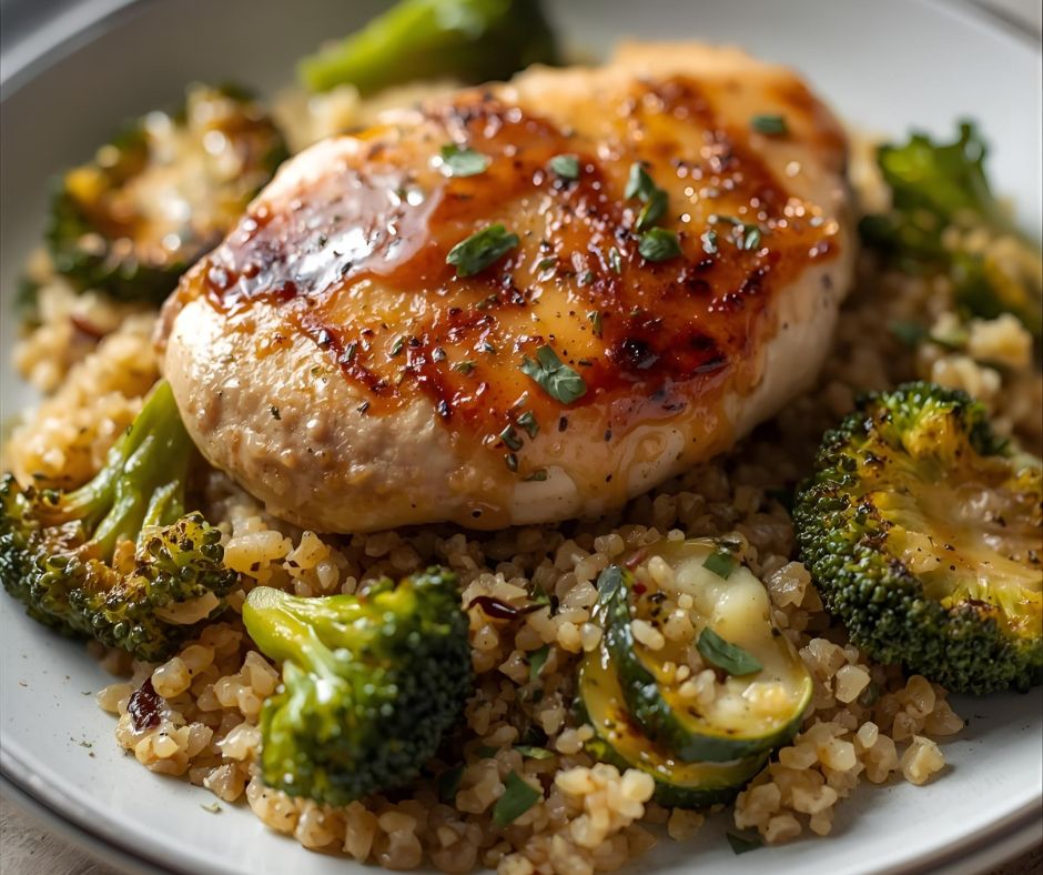 Quinoa s pečenou zeleninou 