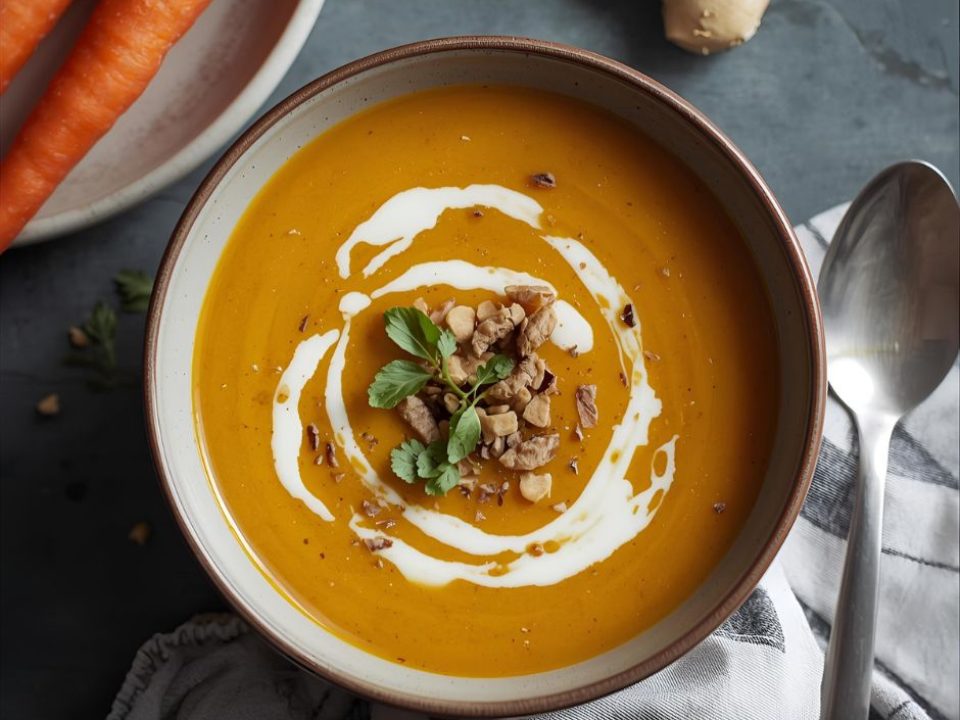 Krémová polévka z pečené dýně