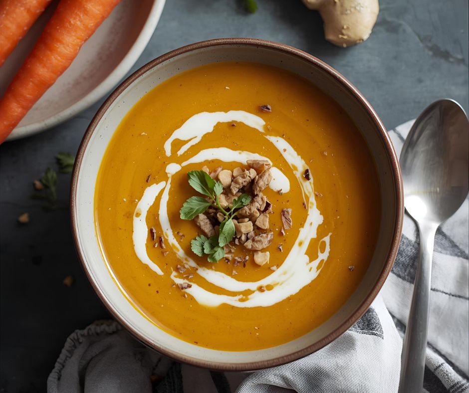 Krémová polévka z pečené dýně