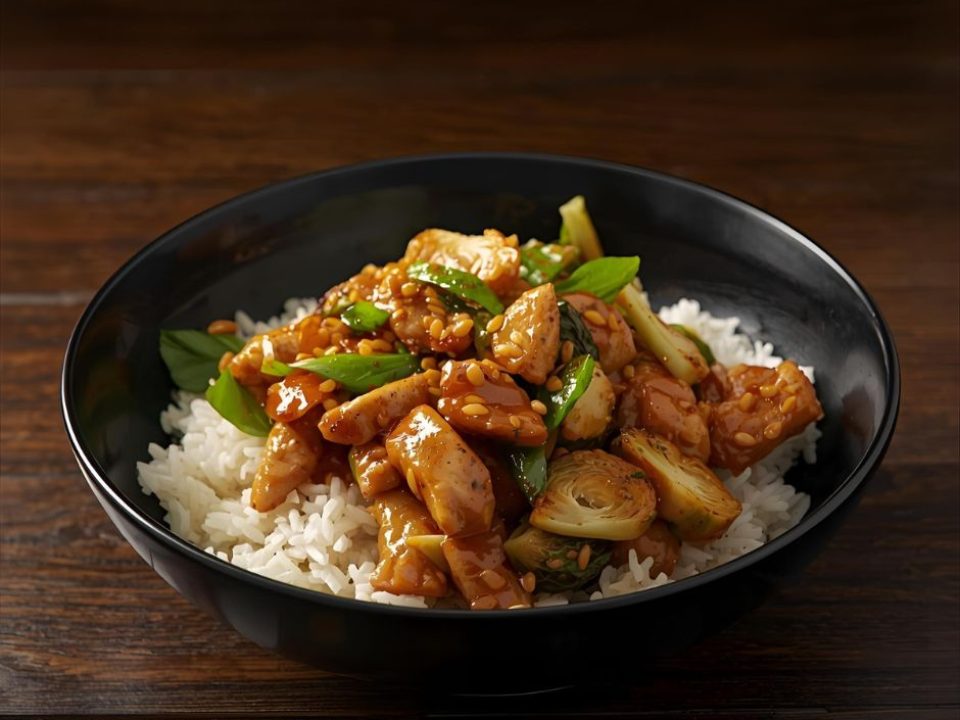 Stir-fry s kuřecím masem