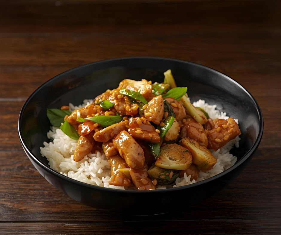 Stir-fry s kuřecím masem
