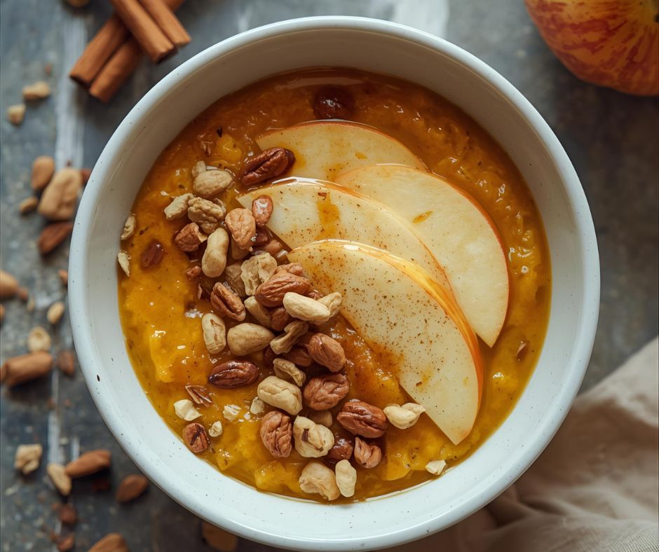 Dýňovo-jablečná ovesná kaše