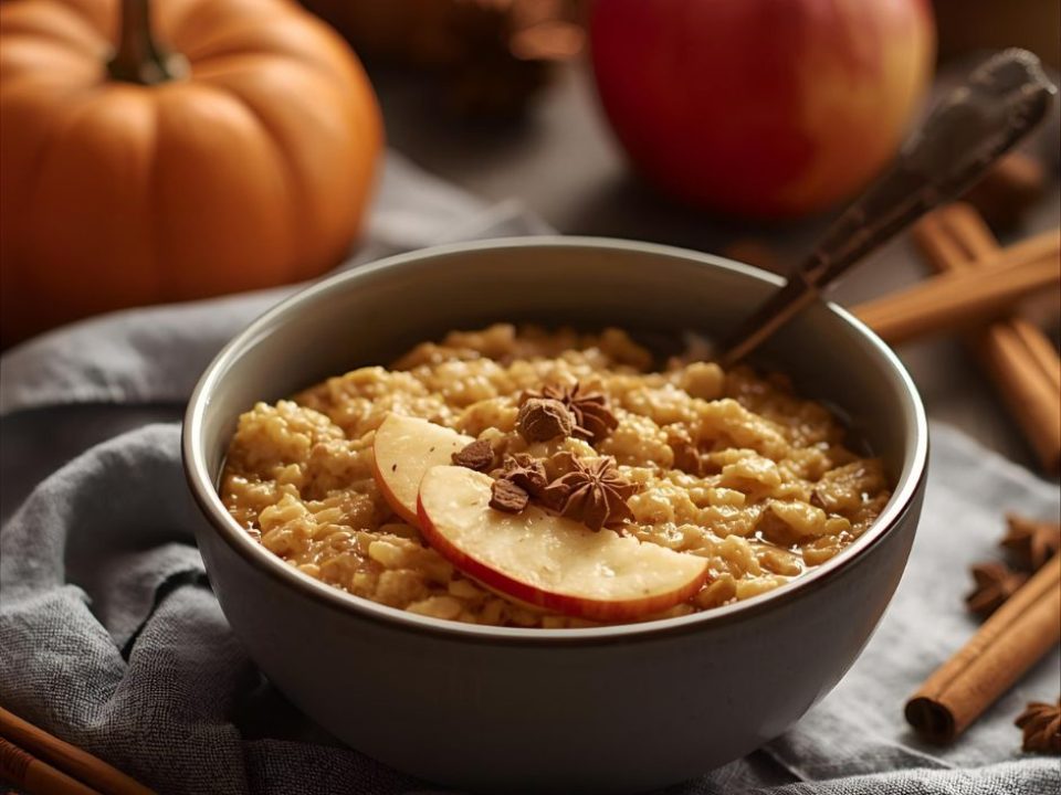 Dýňovo-jablečná ovesná kaše