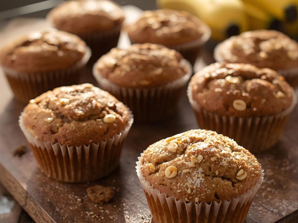 Zdravé banánové muffiny bez cukru